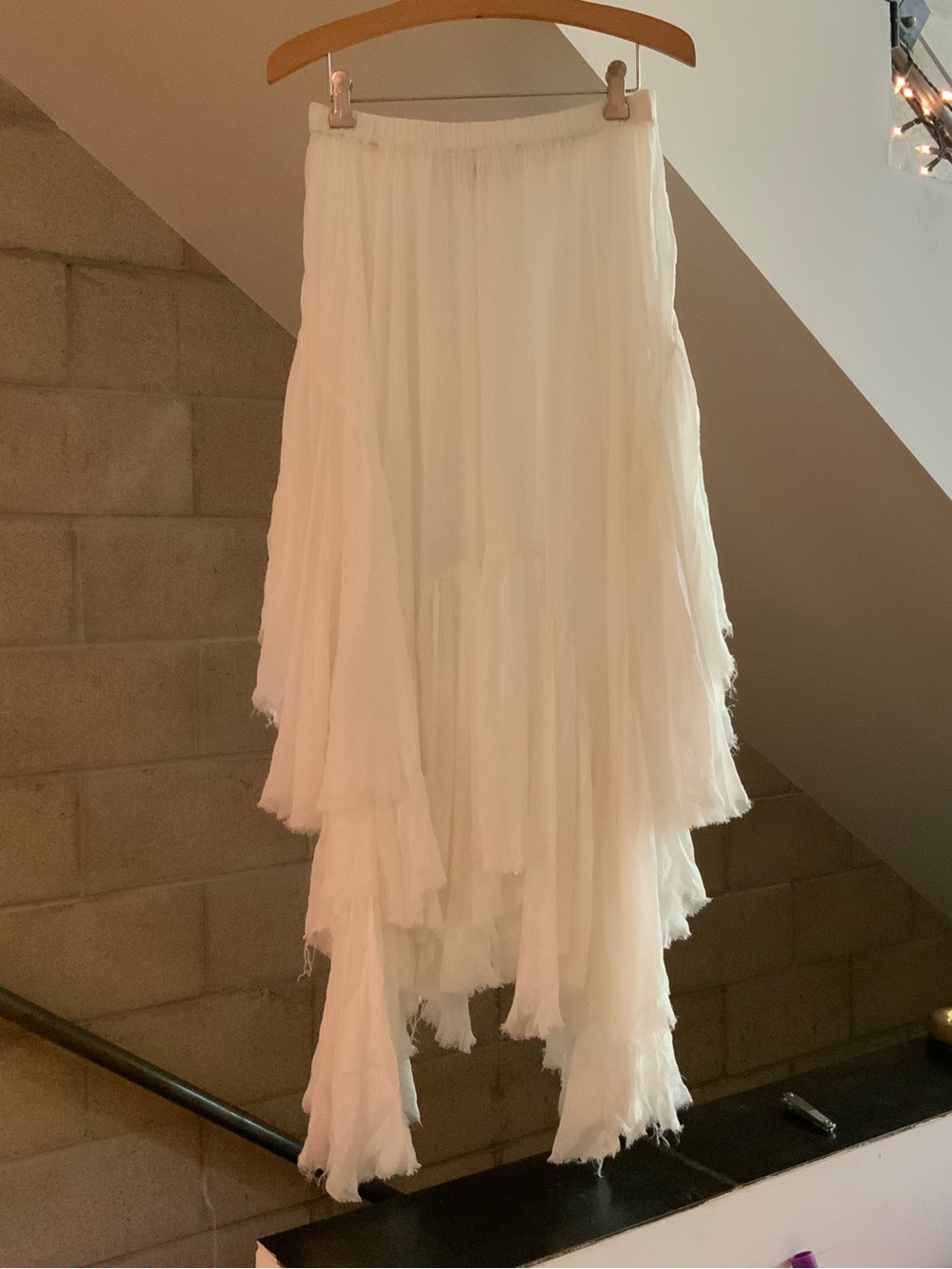 Free people white clover skirt sz m - Picture 3 of 6